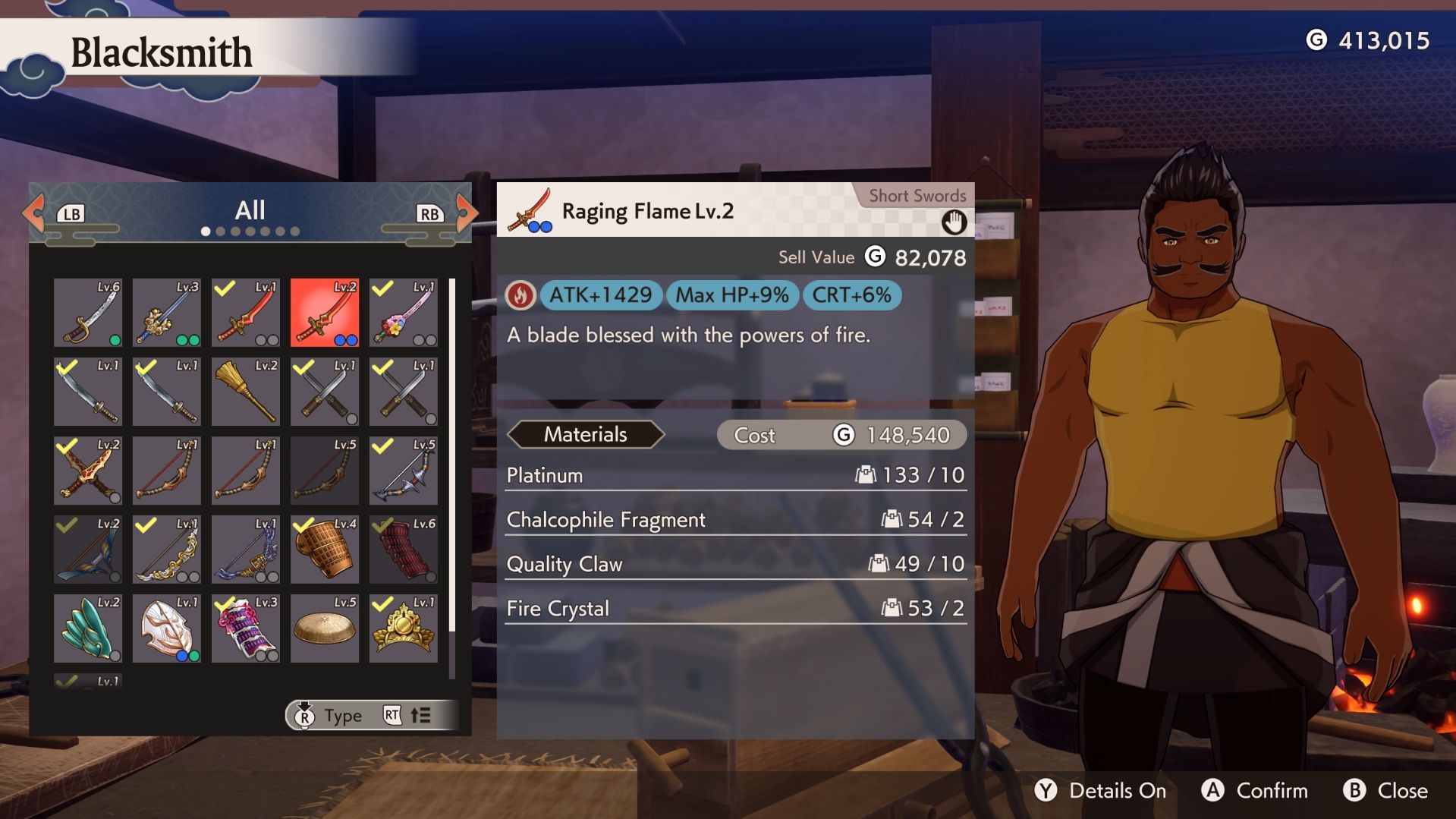 upgrades using crystals in rune factory guardians of azuma