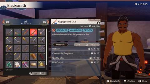 upgrades using crystals in rune factory guardians of azuma