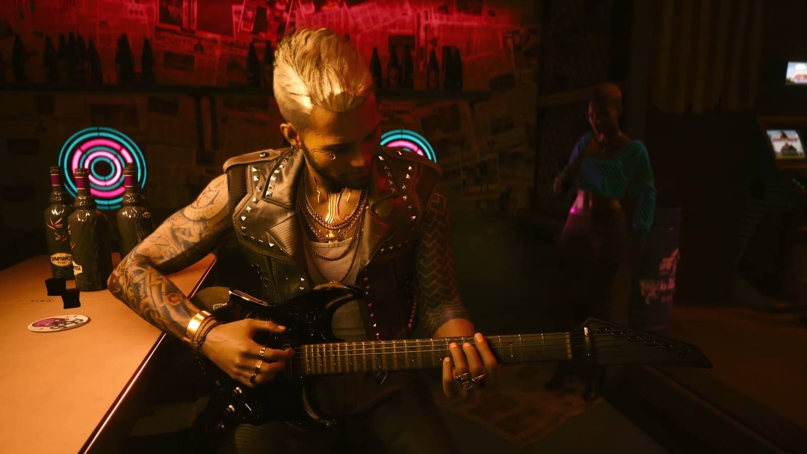 kerry plays iconic guitar in cyberpunk 2077