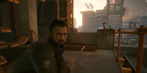 goro takemura talks with v in cyberpunk 2077