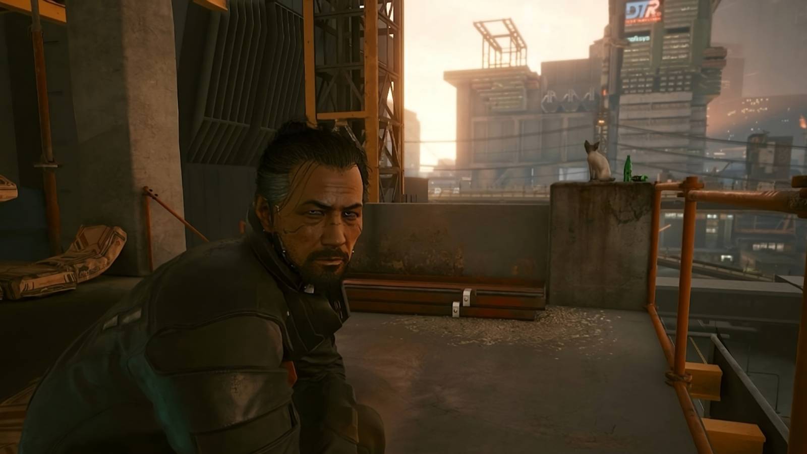goro takemura talks with v in cyberpunk 2077