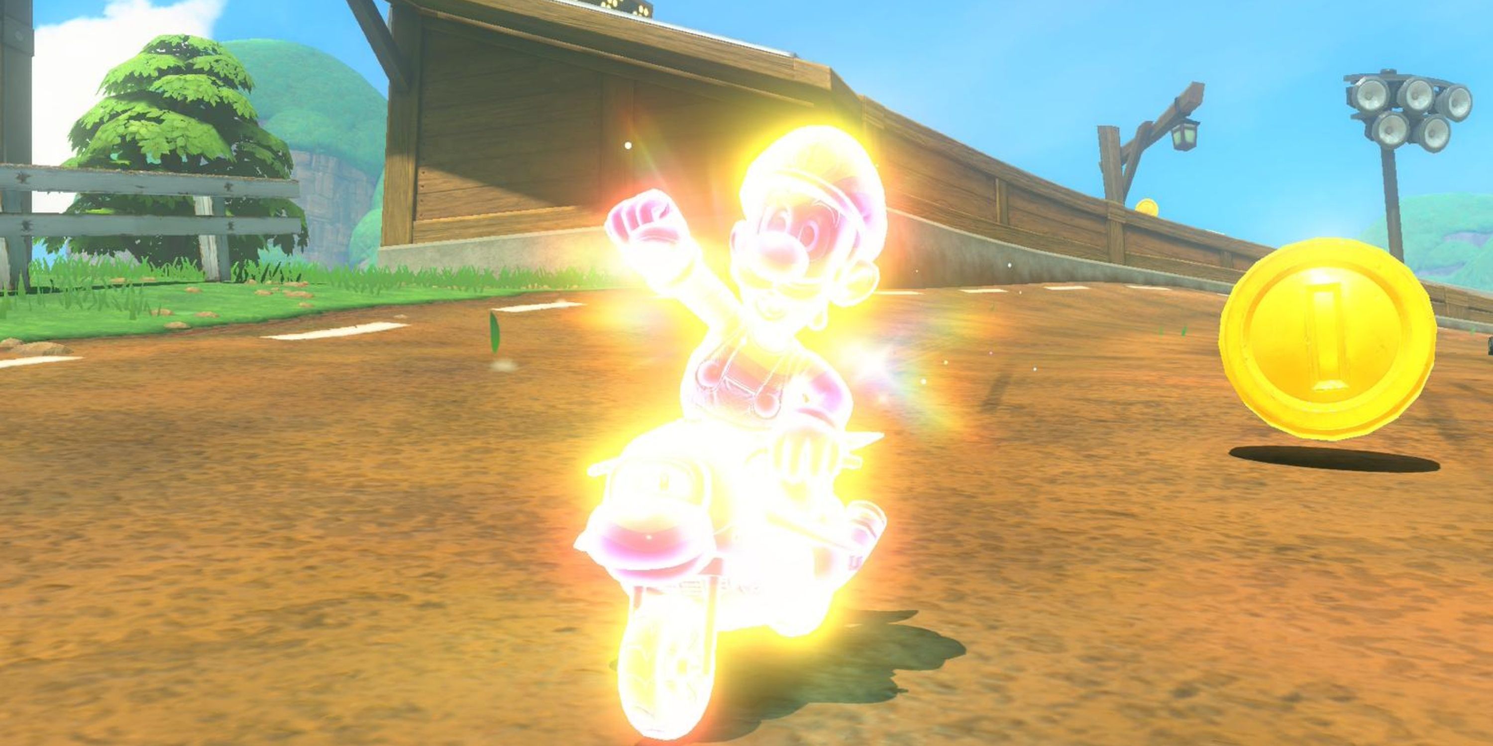 I use a superstar at Mario Cartworld