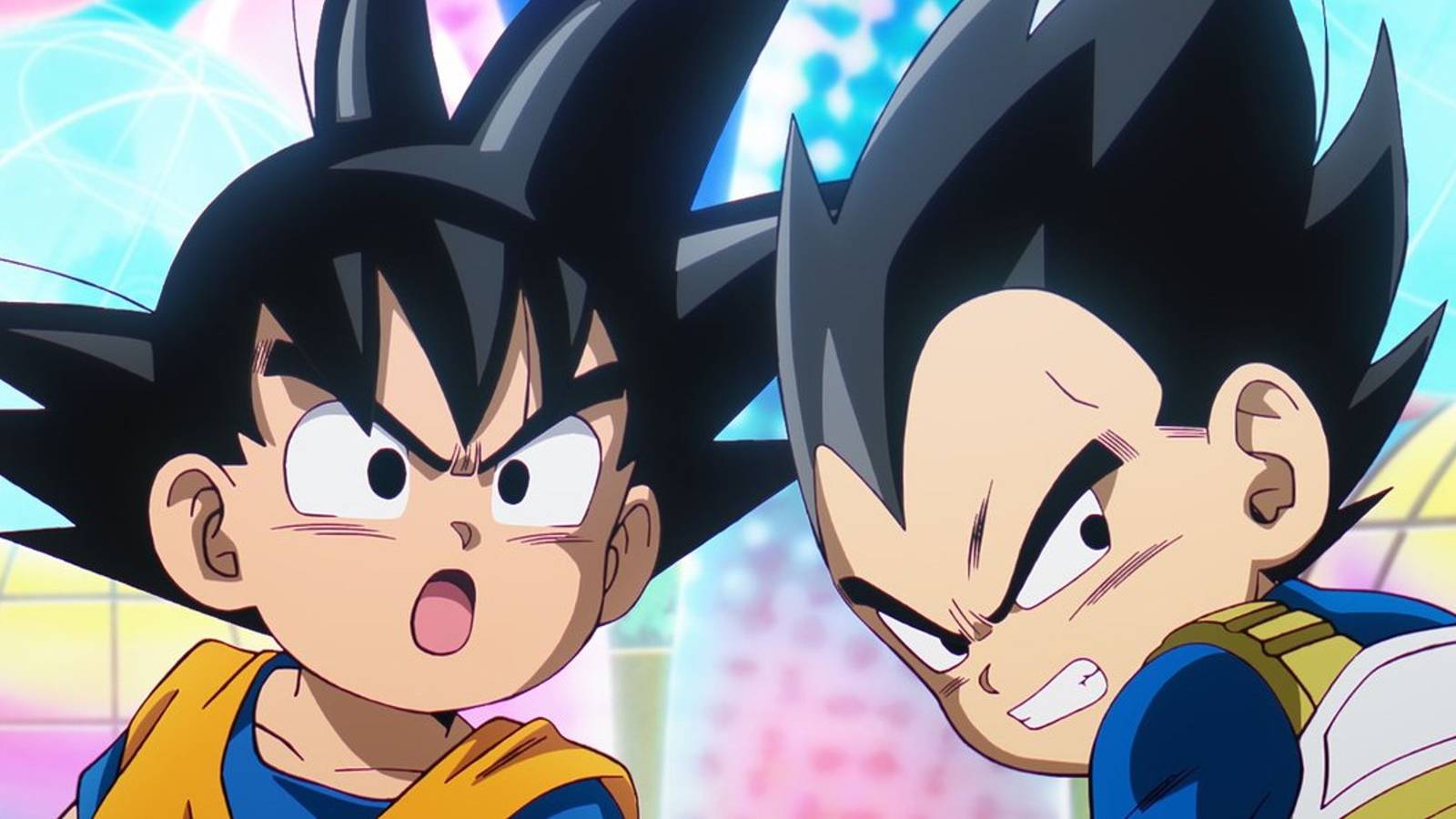 picture: vegeta and goku as kids in dragon ball daima.