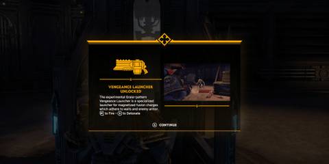 Vengeance weapon in Warhammer 40,000 Space Marine