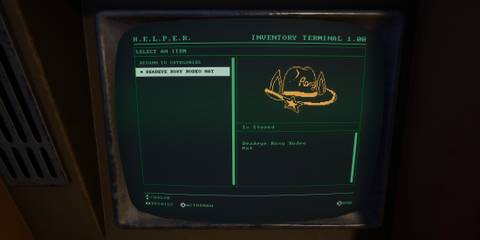 Viewing Memorabilia in Inventory Terminal FNAF Secret of the Mimic