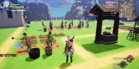 Image of the village farm being tended to in Rune Factory: Guardians of Azuma