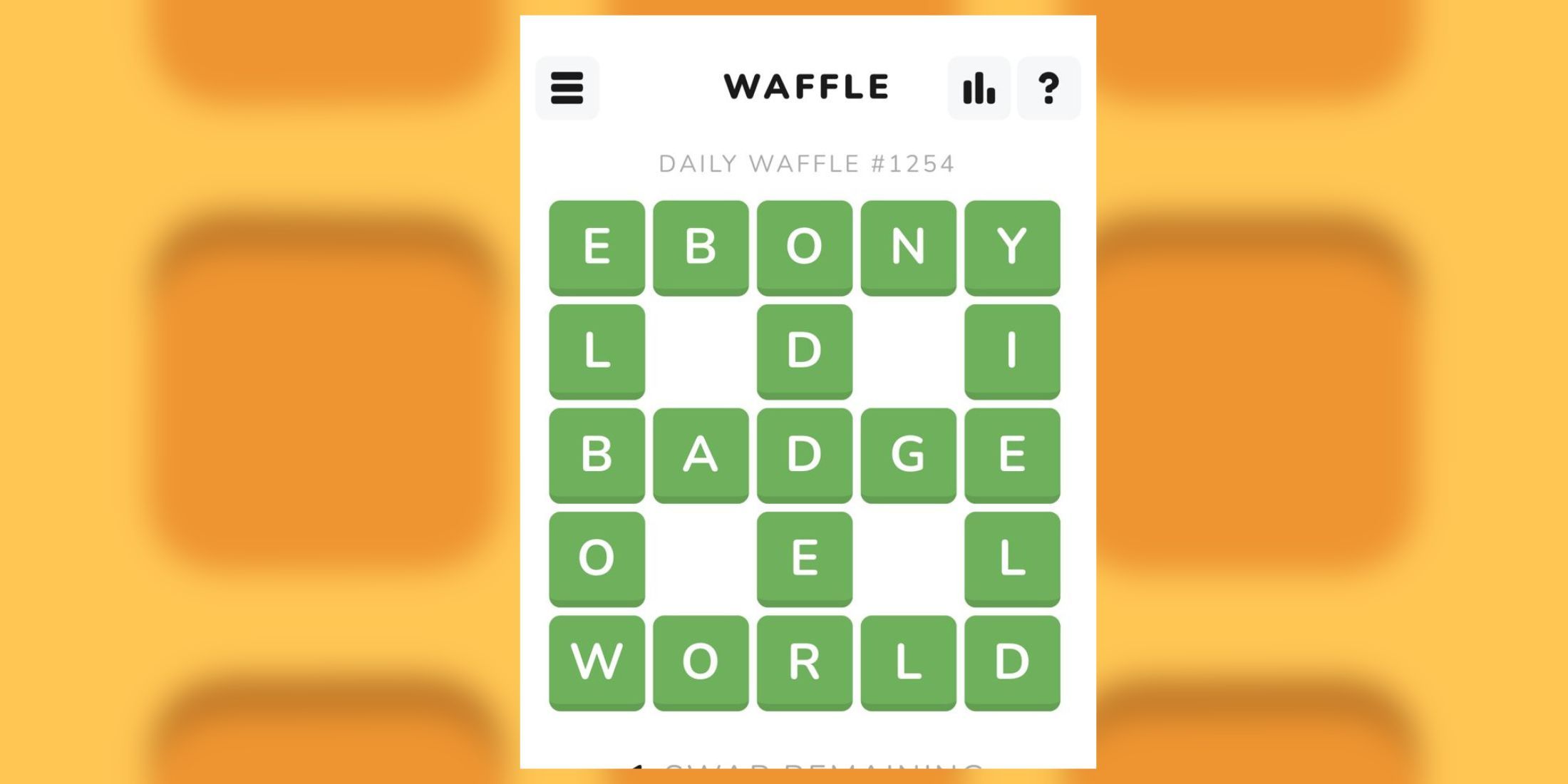 Hoy la respuesta de los waffle