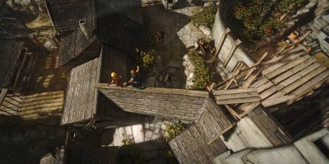 Walking on a roof in Brothers A Tale of Two Sons