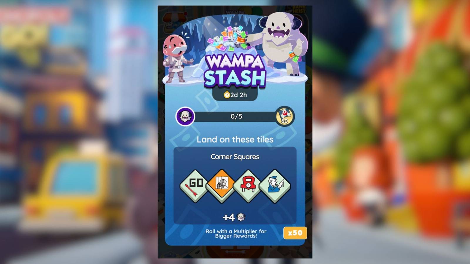 wampa stash monopoly go