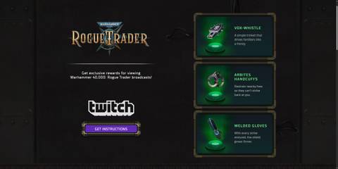 warhammer 40k rogue trader lex imperialis twitch drops