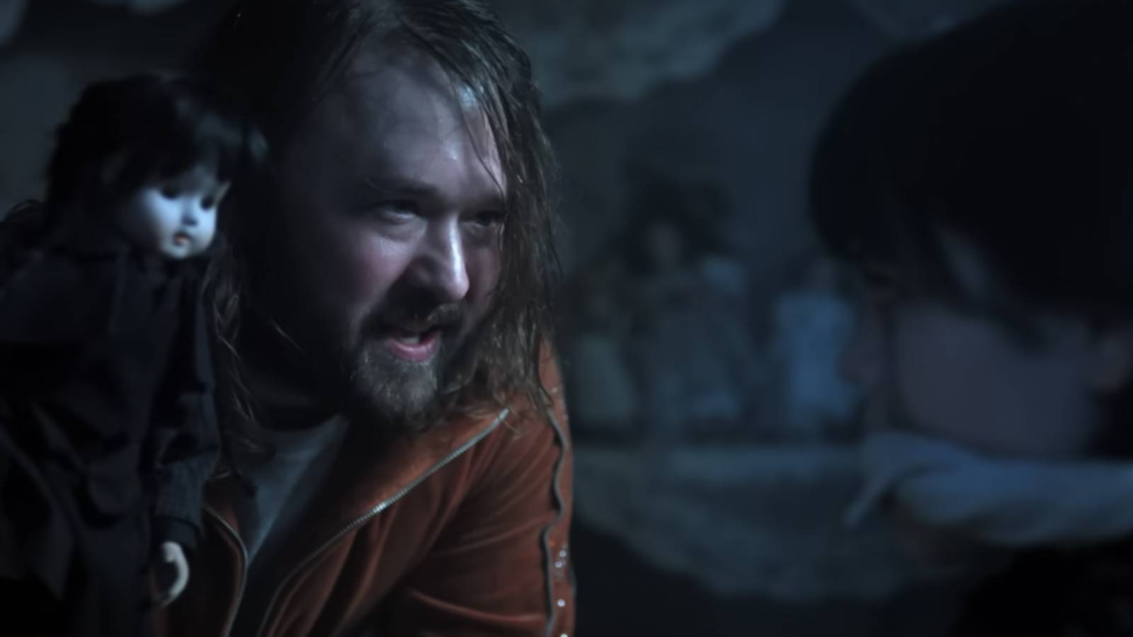 Haley Joel Osment and Jenna Ortega in Wednesday season 2