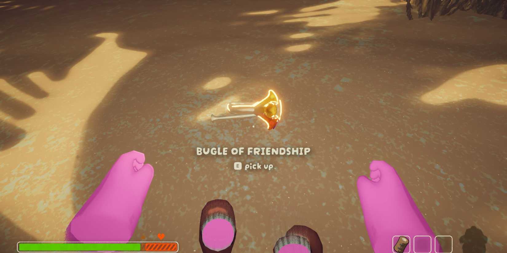 what to do with bugle of friendship peak 
