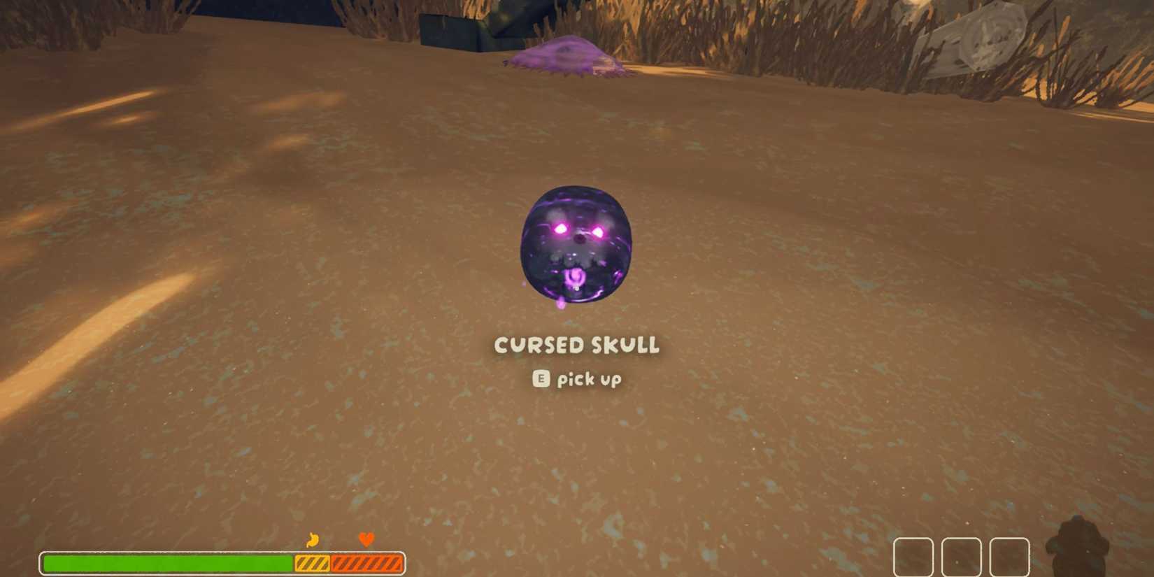 what to do with cursed skull peak