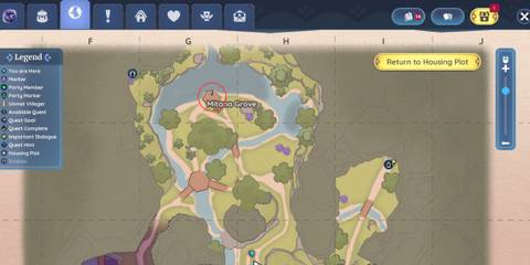 Where Prismbeard escaped map location in Palia's The True Treasure quest