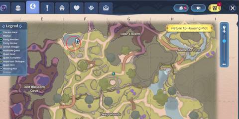 Where Prismbeard sailed his first ship map location in Palia's The True Treasure quest