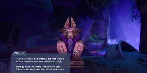 Where Prismbeard was caught statue in Palia's The True Treasure quest