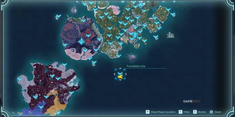 where to find the Frostbitten Isle in Palworld