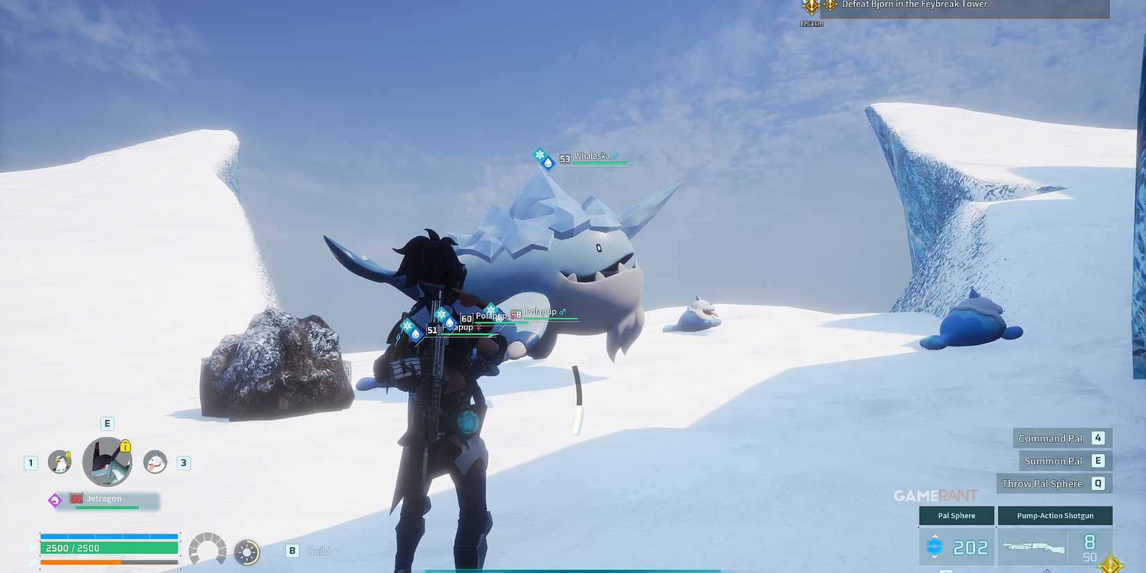 where to find Whalaska in Palworld