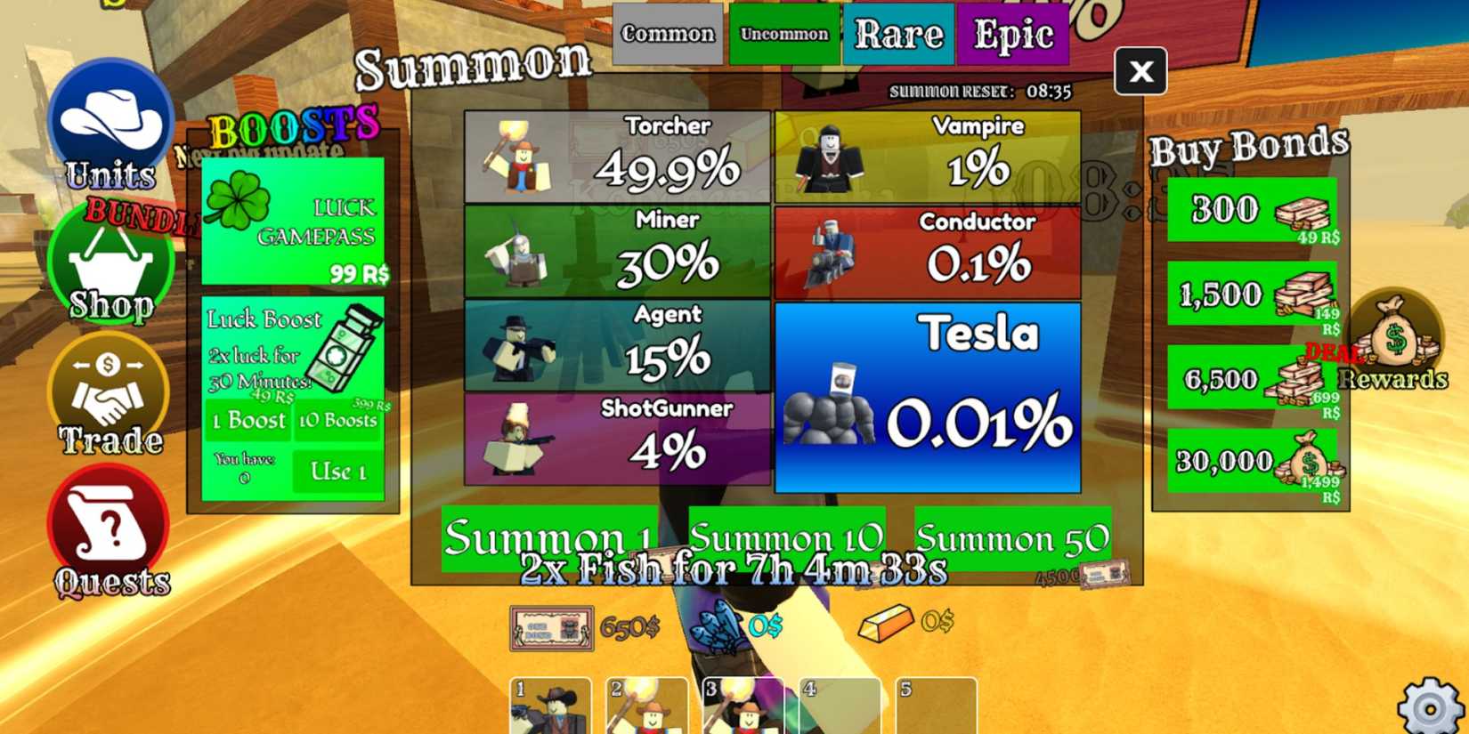 Wild Rails Tower Defense units