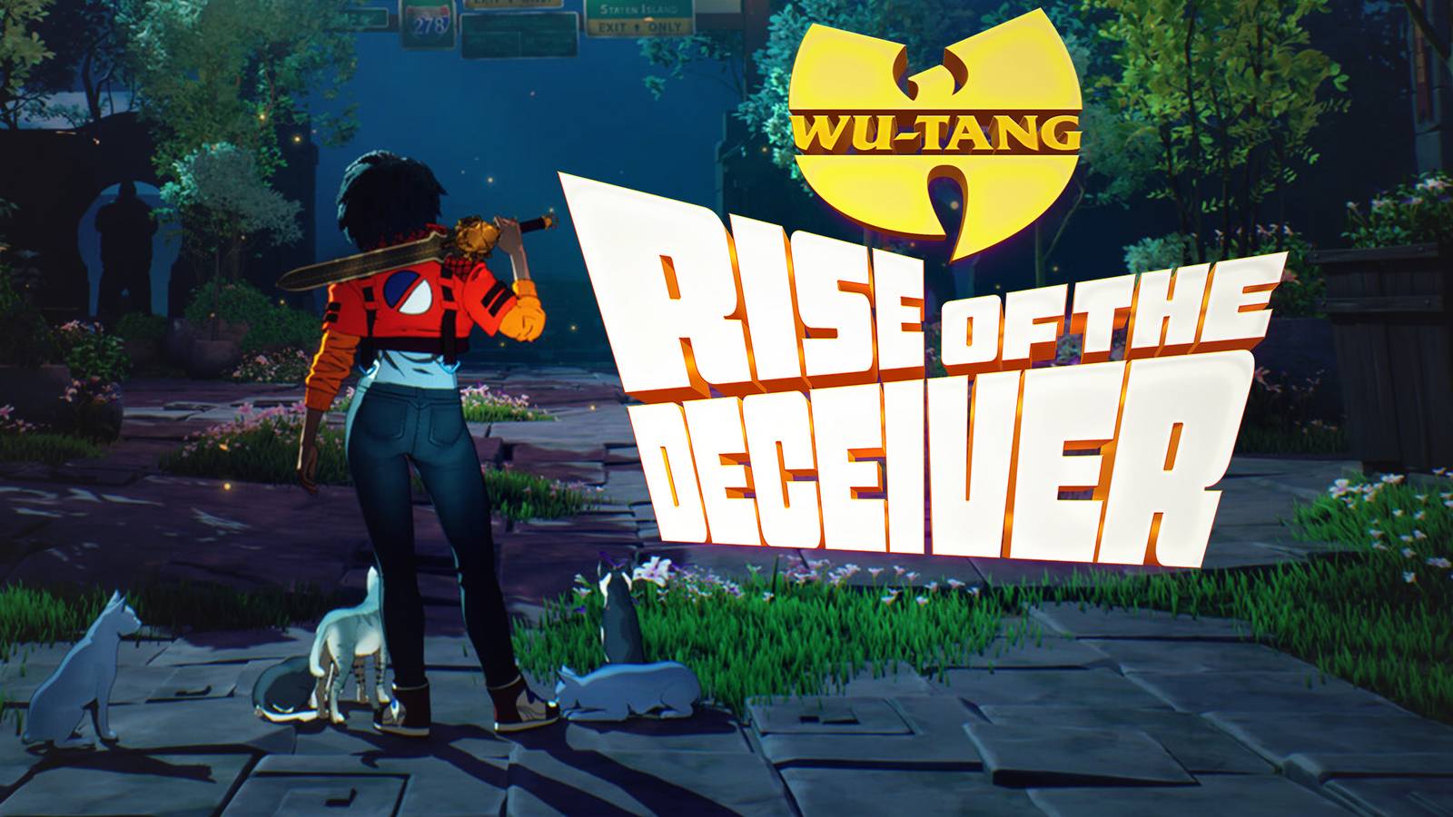 Wu-Tang Rise of the Deceiver promo screenshot with game logo 2x1 composite