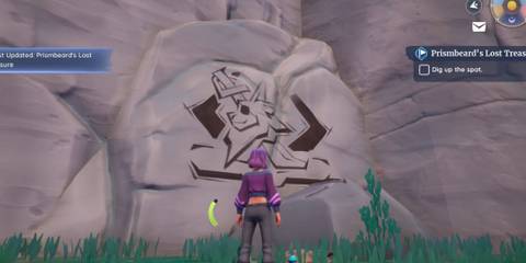 X marks the spot location 3 in Prismbeard's Lost Treasure quest in Palia