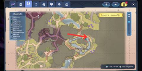 X marks the spot map location 2 in Prismbeard's Lost Treasure quest in Palia