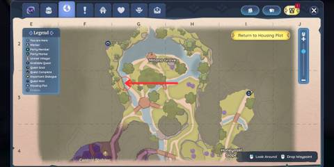X marks the spot map location 3 in Prismbeard's Lost Treasure quest in Palia