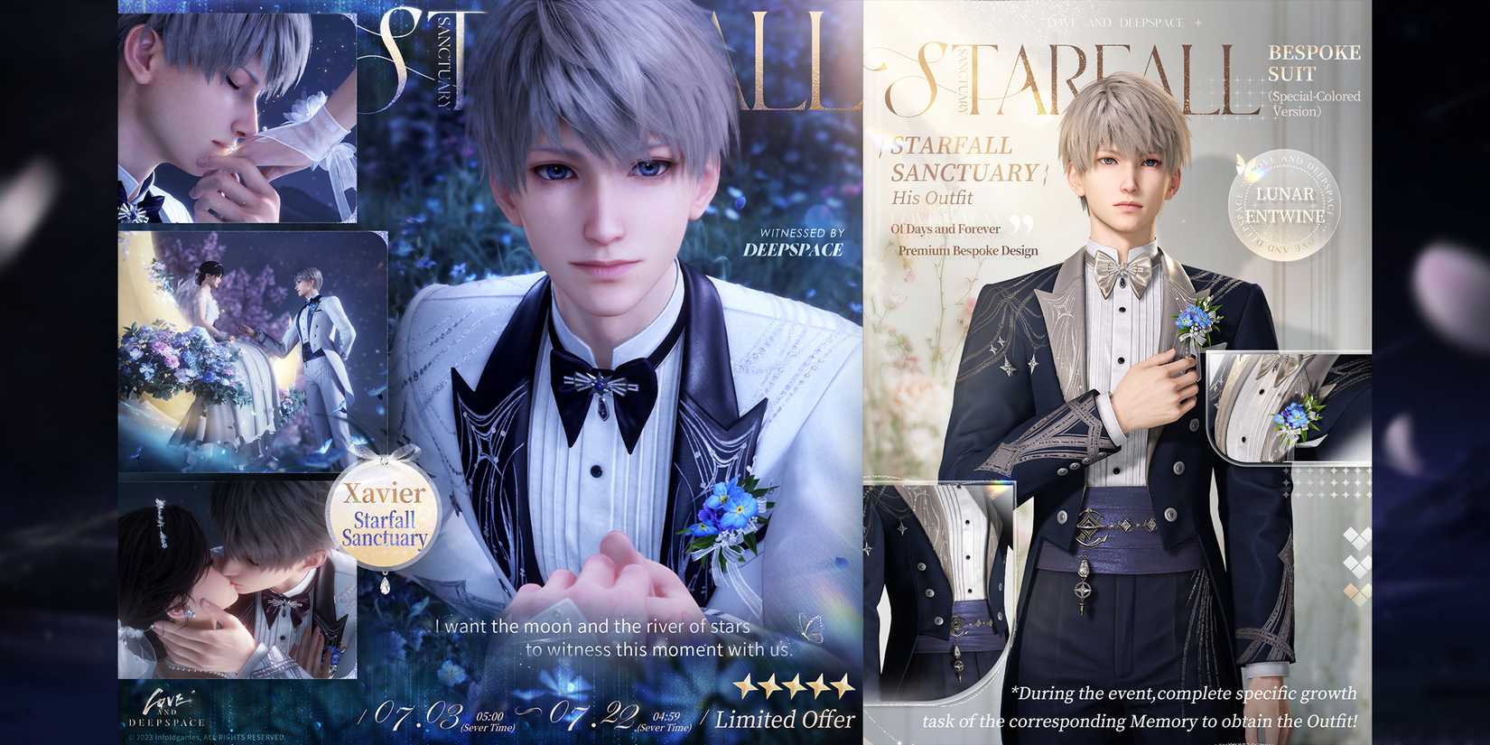 xavier multi banner witnessed by deepspace in love and deepspace