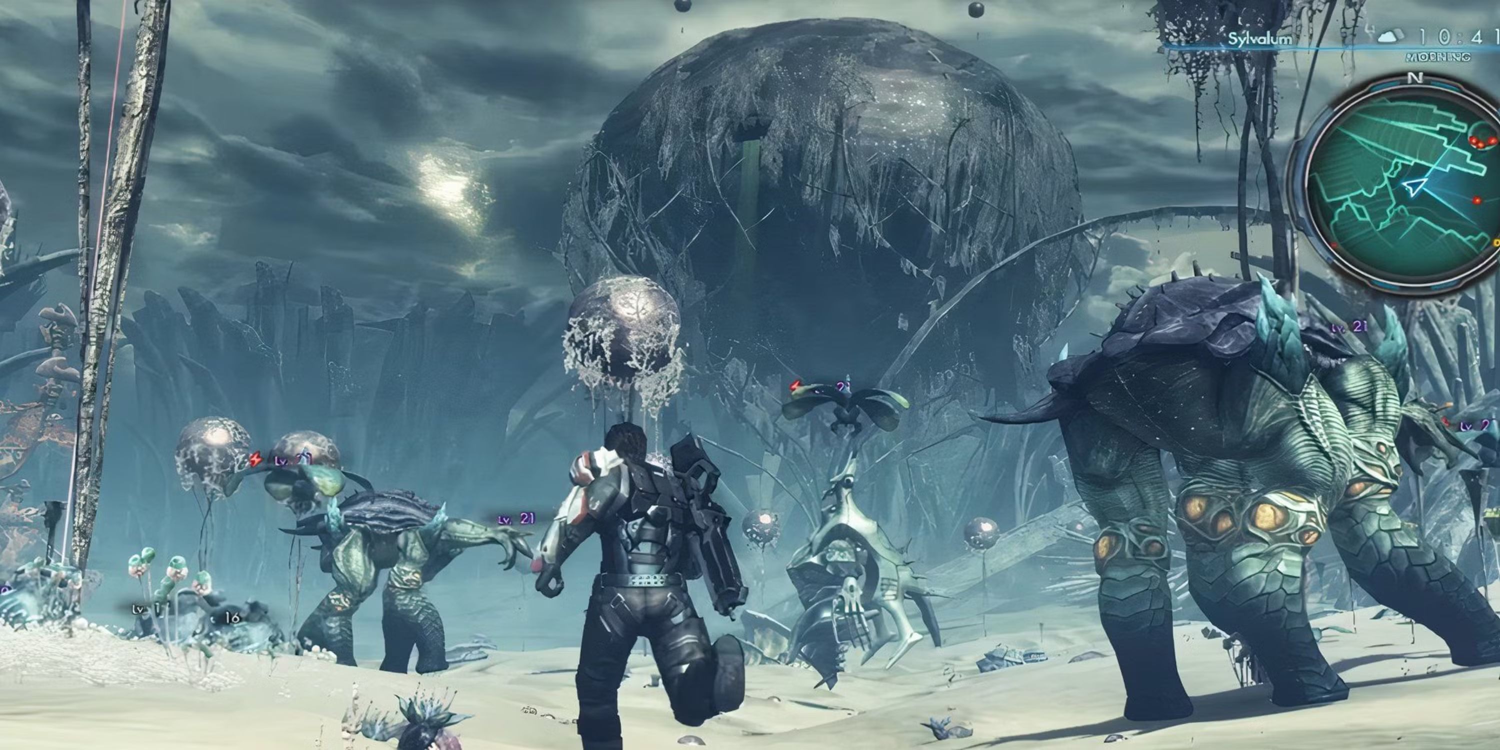 Xenoblade Chronik x Chaotische Kampfszene