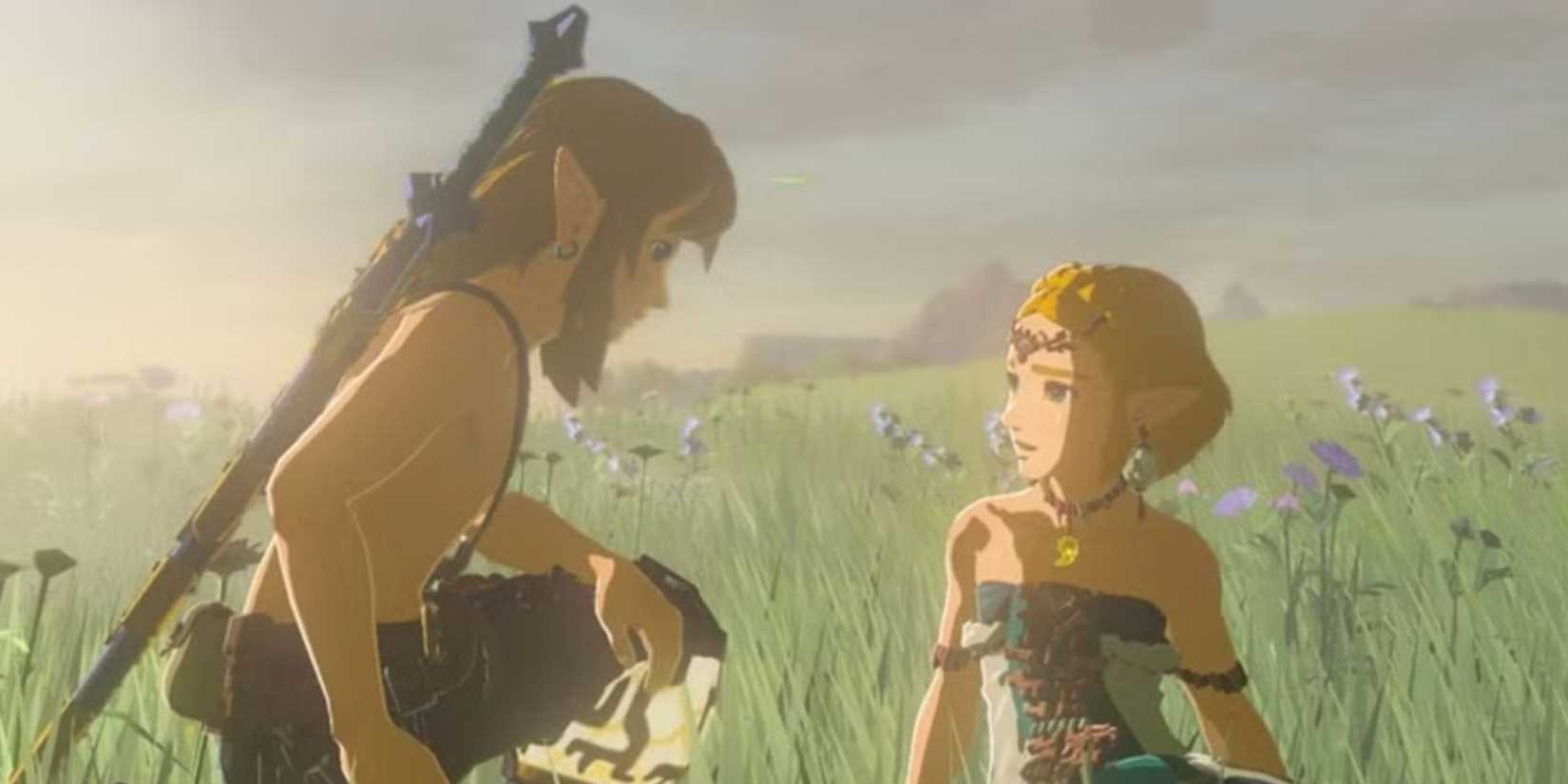 Link and Zelda in the Legend of Zelda