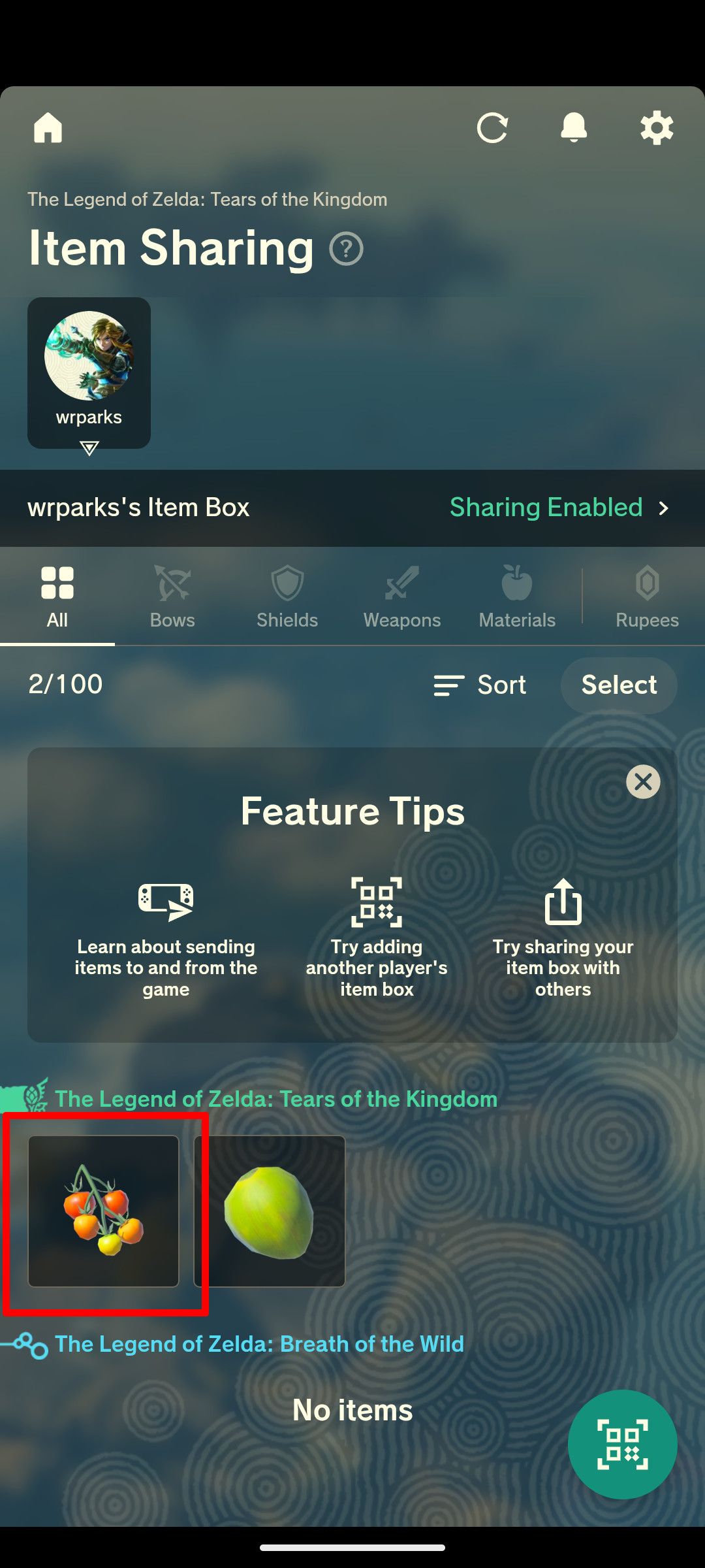How to Share Items With Friends in Breath of the Wild & Tears of the ...