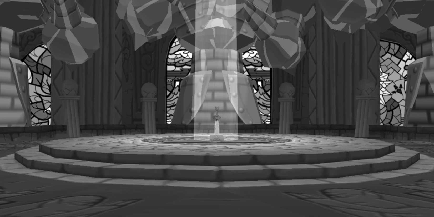 Zelda The Wind Waker Get Master Sword Location Greyscale Hyrule Castle