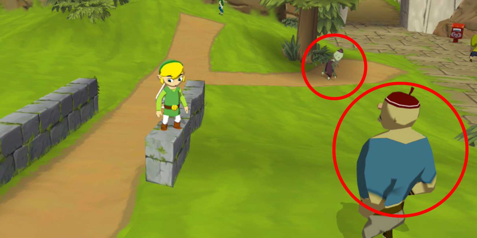 Zelda The Wind Waker Get Skull Necklace Dampa Old Man Maggie Father