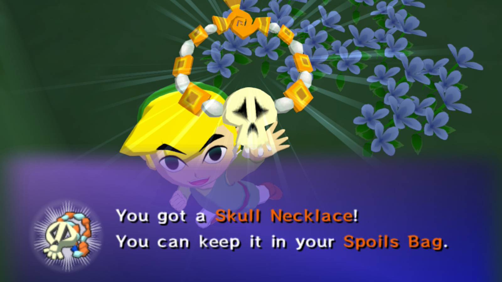 Zelda The Wind Waker Get Skull Necklace