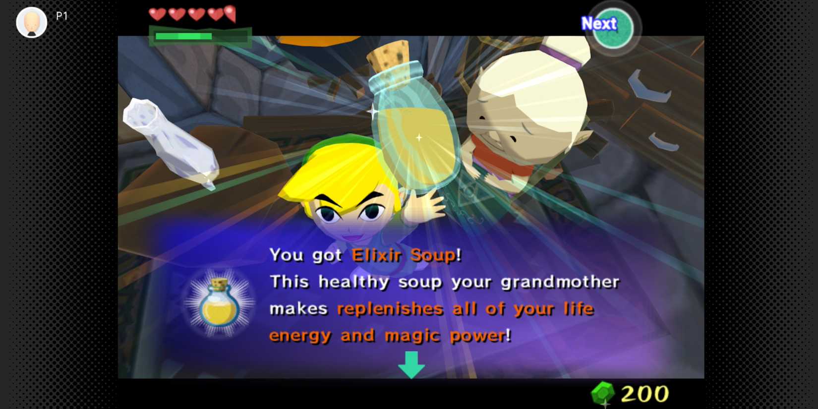 Zelda The Wind Waker Grandmas Soup Elixir Potion Effects