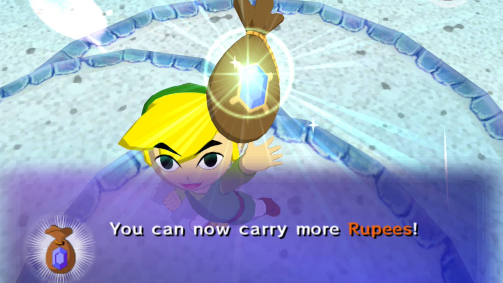 Zelda The Wind Waker Upgrade Wallet Hold More Rupees