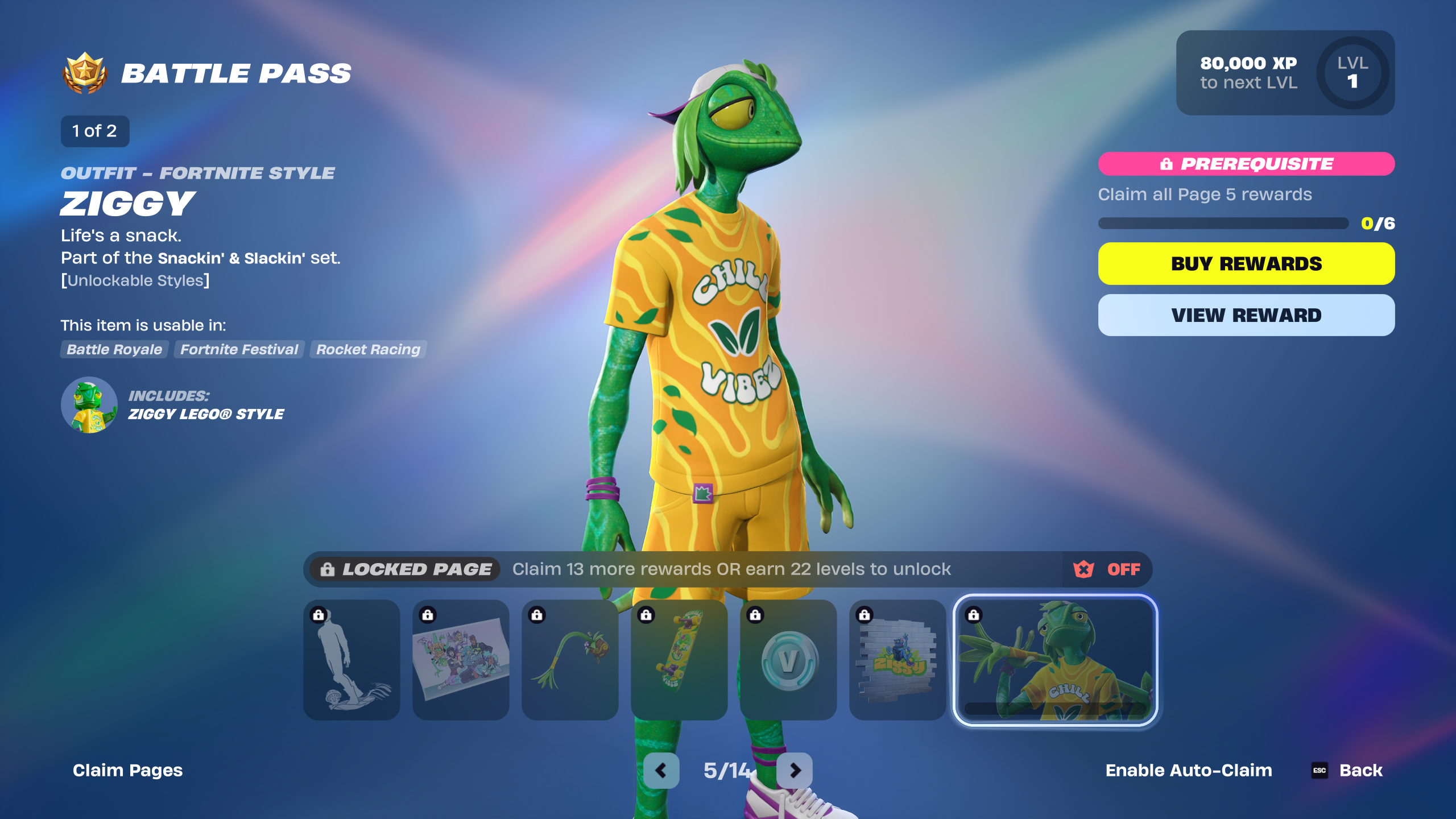 ziggy battle pass page