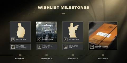 007 first light steam wishlist milestone rewards