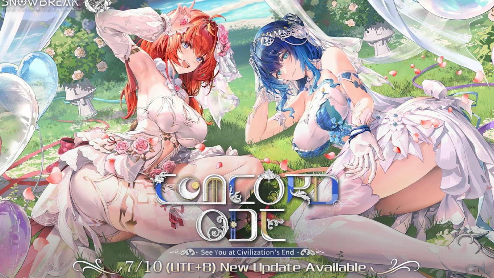 Image of two women from the video game Snowbreak by concord. 