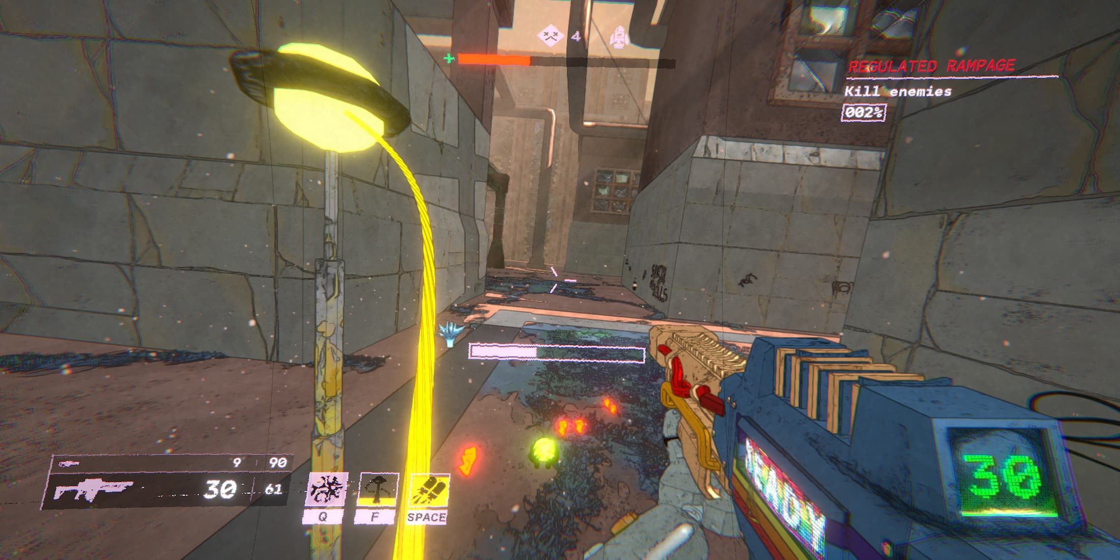 The Player Using A Scrapper's Grapple Pole