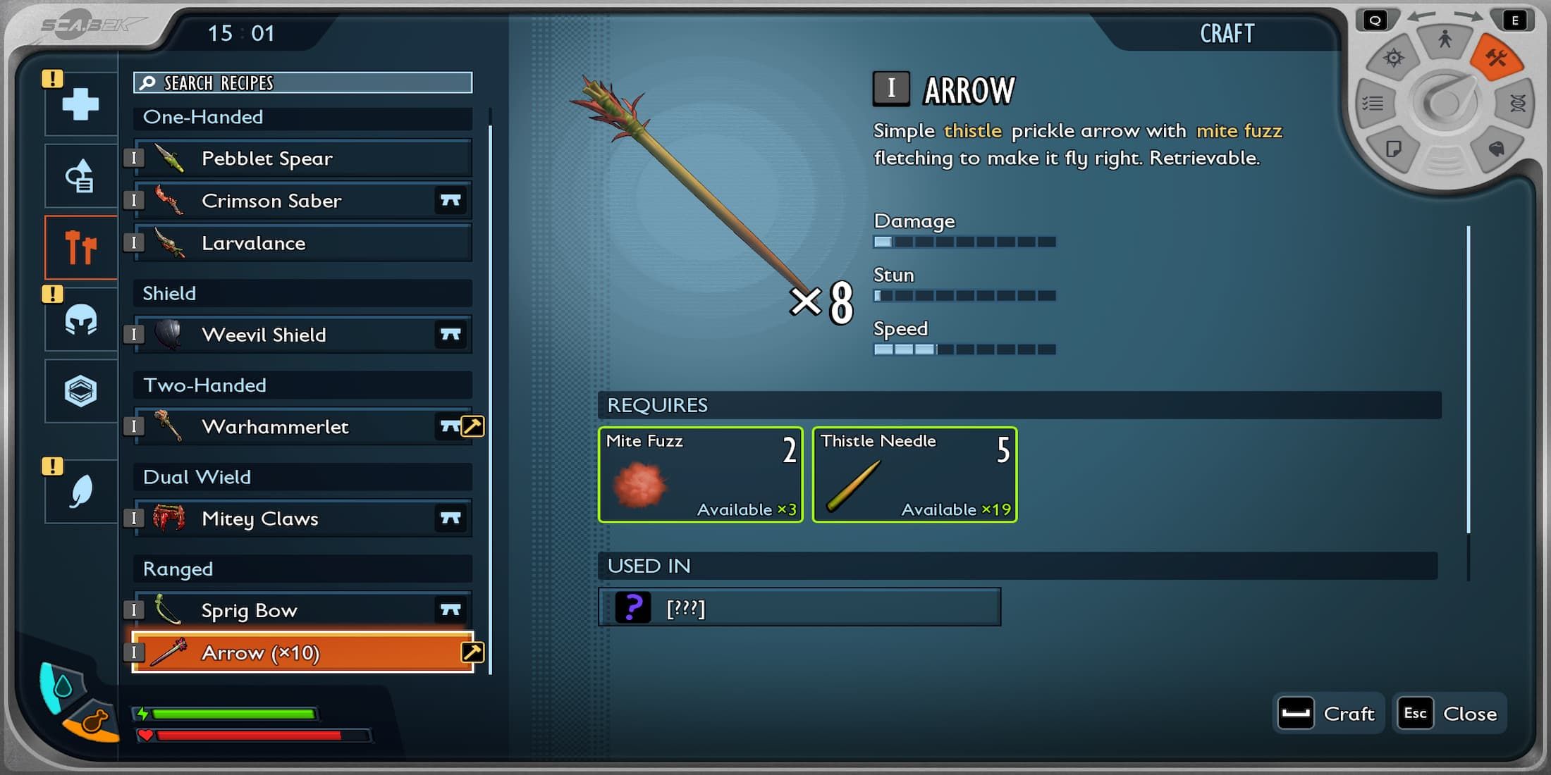 How to Craft Arrows in Grounded 2