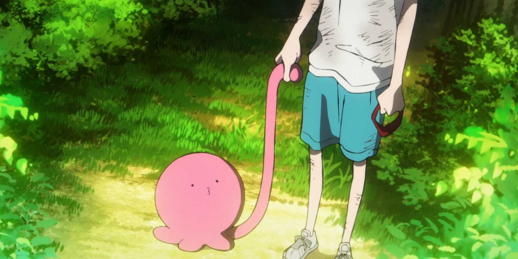 Takopi's Original Sin takopi holding Shizuka's hand