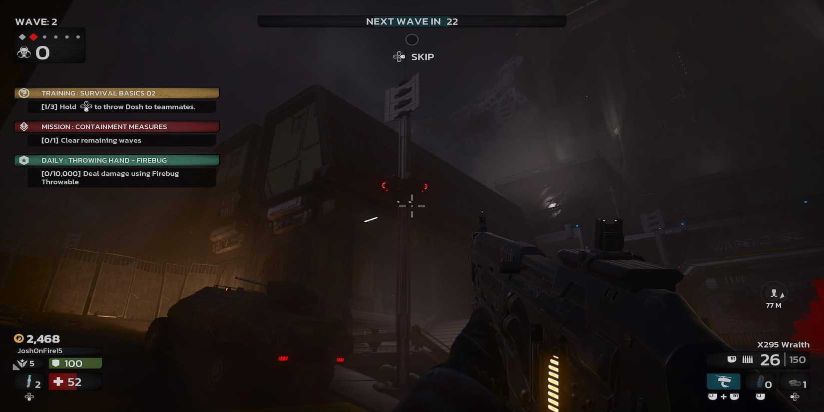 The Player Looking at Camera High Up 