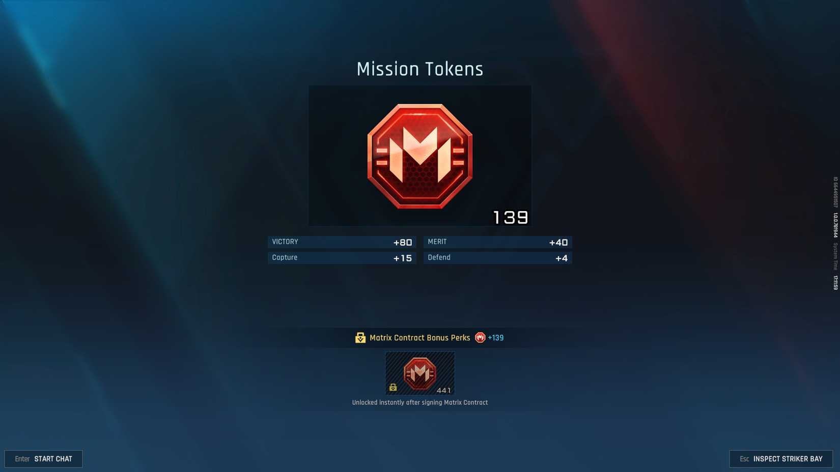 Mecha BREAK Mission Token reward