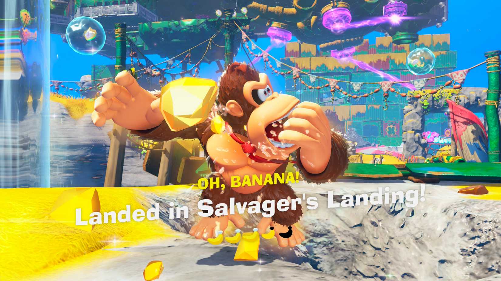 Donkey Kong Bananza_Landed in Salvager's Landing