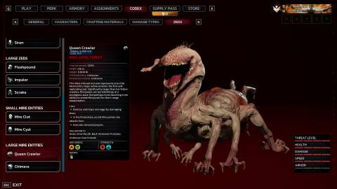 KF3 Queen Crawler Codex Page