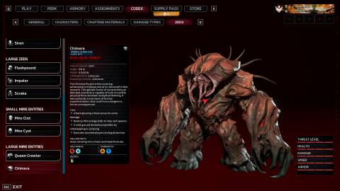 KF3 Chimera Codex Page