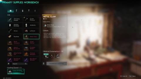 Once Human Metal Claw Animal Gear