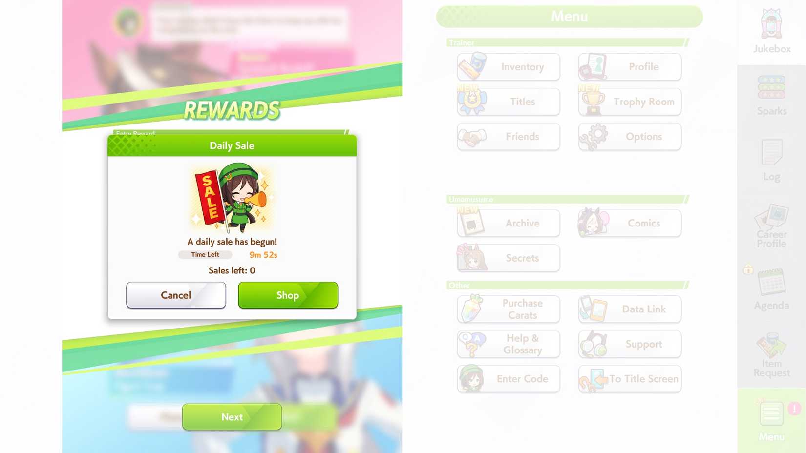 Umamusume Daily Sales announcement