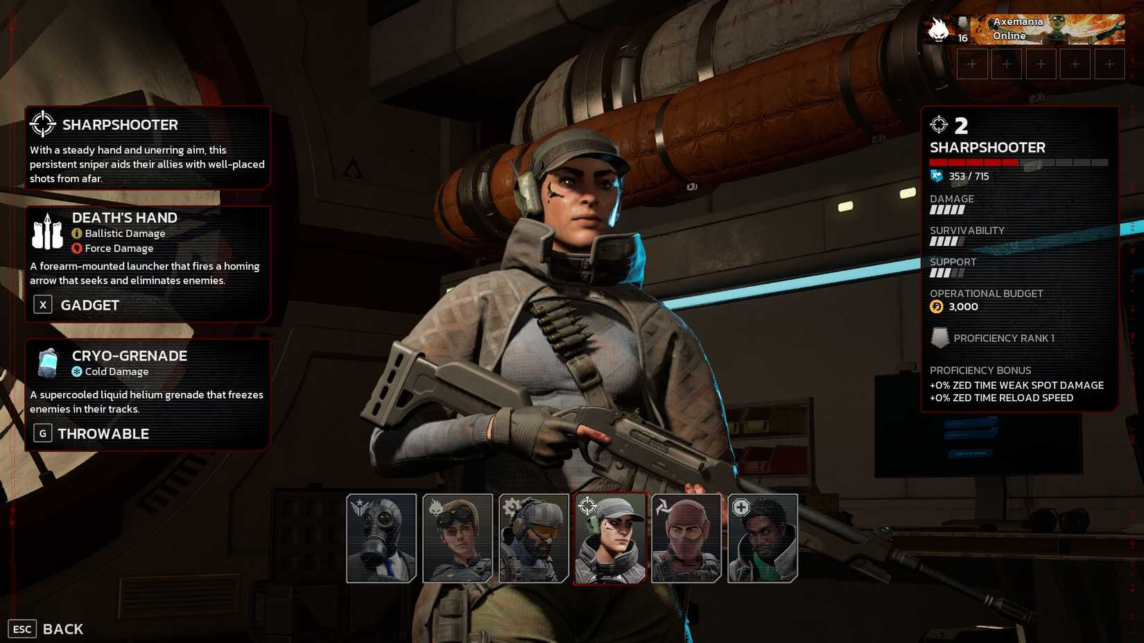 KF3 Sharpshooter perk Luna